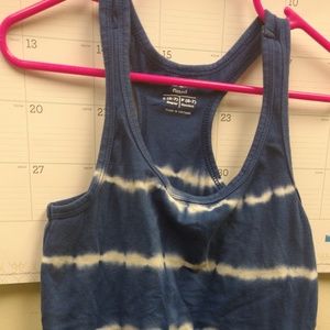 S (6-7) Old Navy Blue Tie Dye Striped Tank